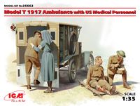 Model T 1917 Ambulance with US Medical Personnel - Image 1