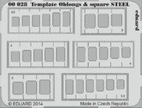 Template oblongs & square STEEL tool