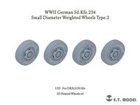 German Sd.Kfz.234 - Small Diameter Weighted Wheels Type 2 (for Dragon Kit)
